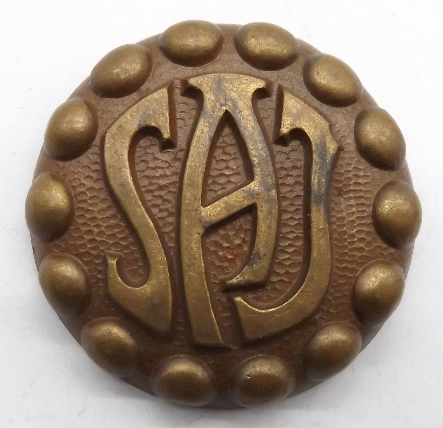Deutsches Reich: Mitgliedsabzeichen Sozialistische Arbeiter Jugend SAJ, Brosche für weibliche Mitglieder, an Nadel, 46 mm.