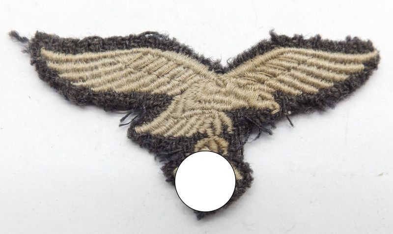 Luftwaffe: Schiffchenadler für Mannschaften, ehemal vernähtes Stück.