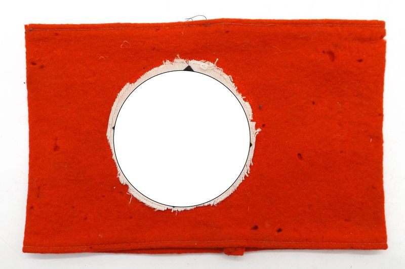 3. Reich: Armbinde SA etc., Spiegel abgetrennt lose anbei.