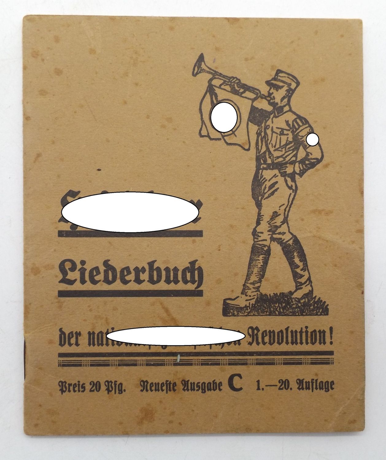 3. Reich: Das Hitler-Liederbuch der Nationalsozialistischen Revolution, Ausgabe C von 1933.