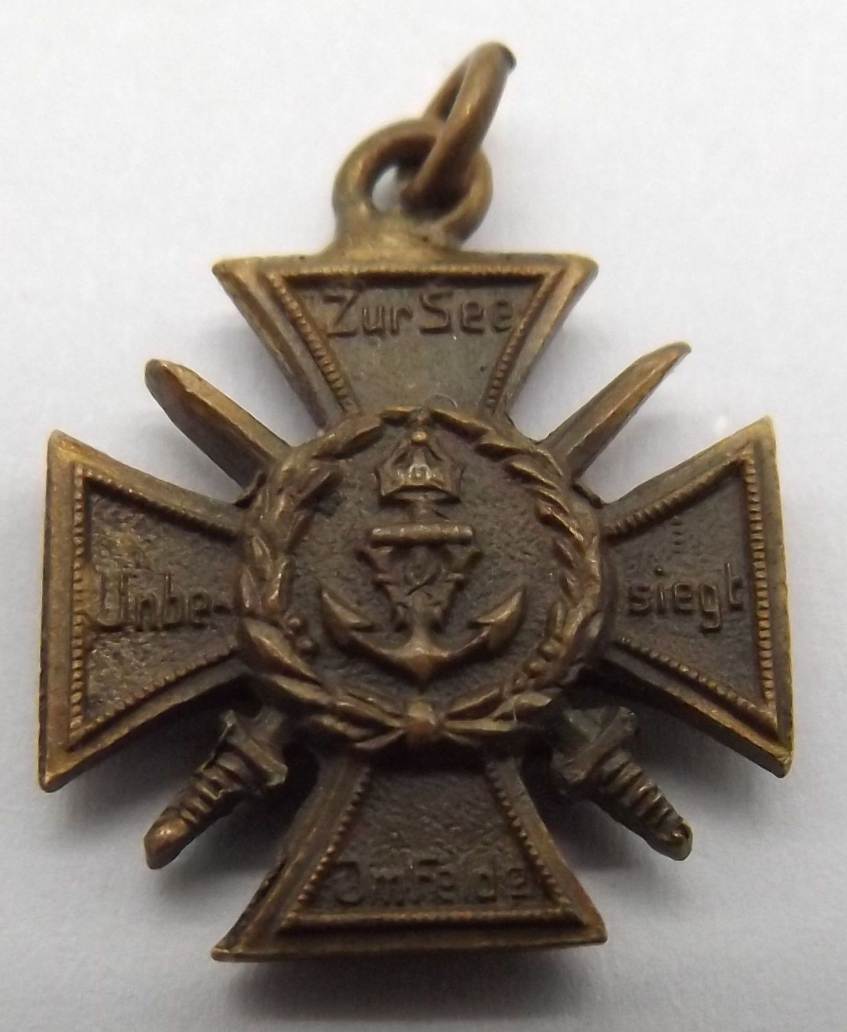 Ehrenkreuz Marine Korps Flandern, Miniatur, Maße ca. 16 x 16 mm.