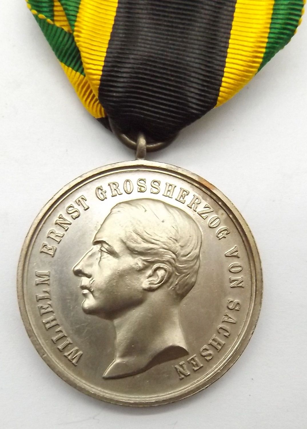 Sachsen-Weimar-Eisenach: Allgemeines Ehrenzeichen in Silber Dem Verdienste 1914, am Band.