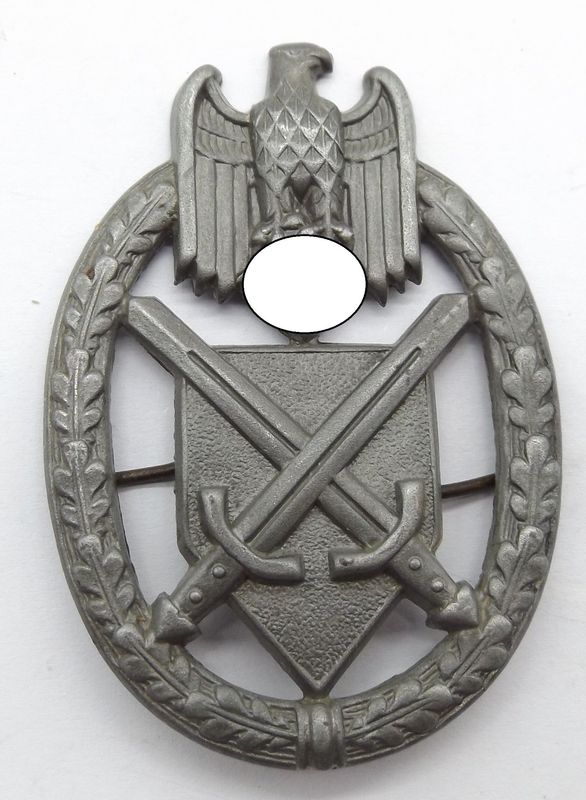 Wehrmacht: Heer Auflage für die Schützenschnur 2. Modell, 1 Splint fehlt.