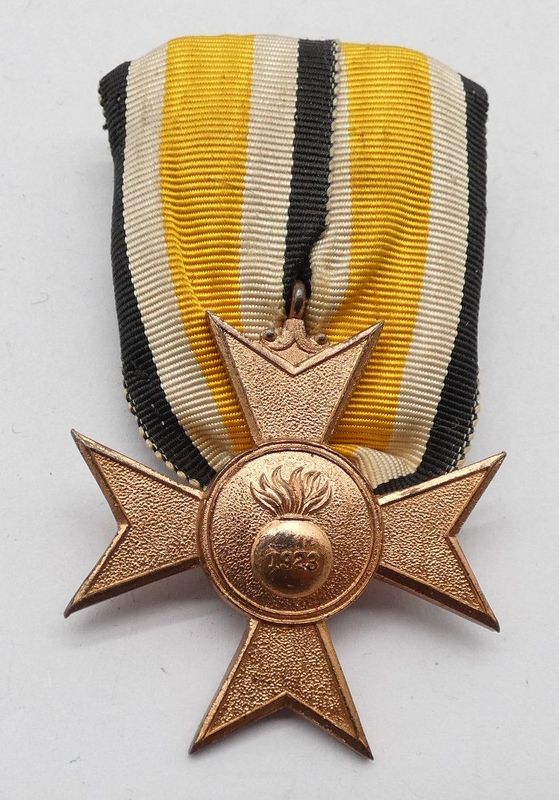 Deutsches Reich: Waffenring der Deutschen Schweren Artillerie, Barbarakreuz 2. Klasse, an Einzelschnalle.