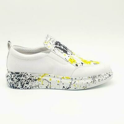 Ladies Color Splash Slip on Sneaker