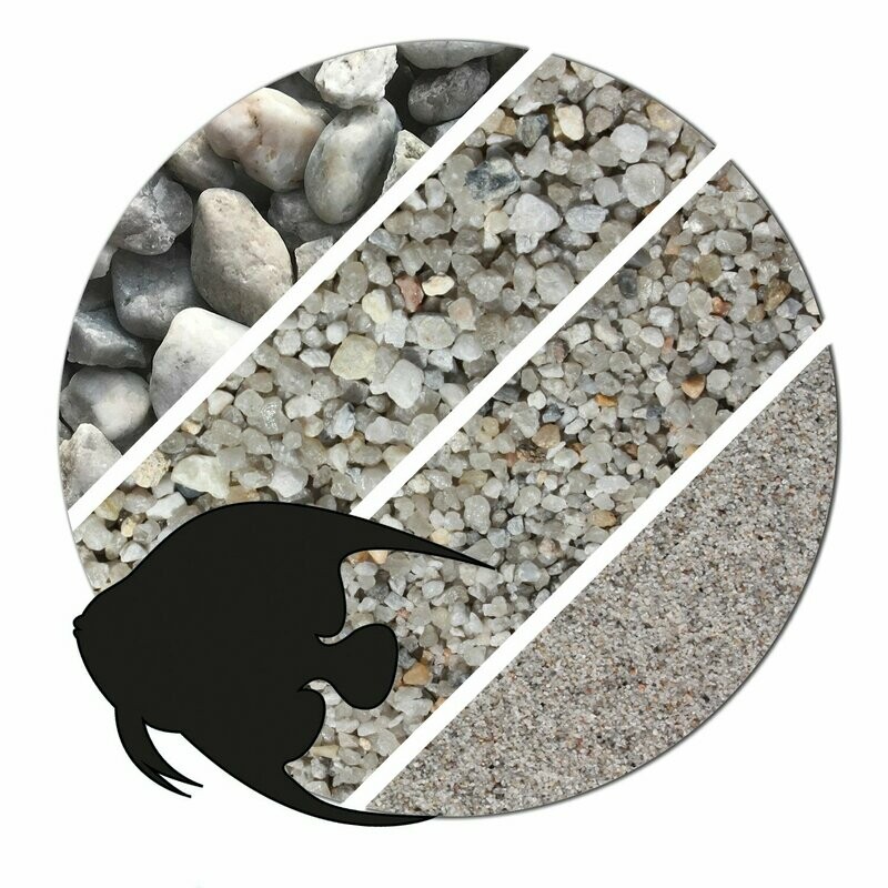 1 kg hellgrauer Kristallquarzsand Naturweiß Naturbeige Naturgrau Quarzsand gewaschen feuergetrocknet