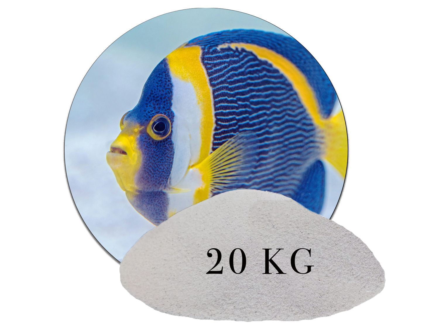 20 kg Naturweiß Aquariumsand