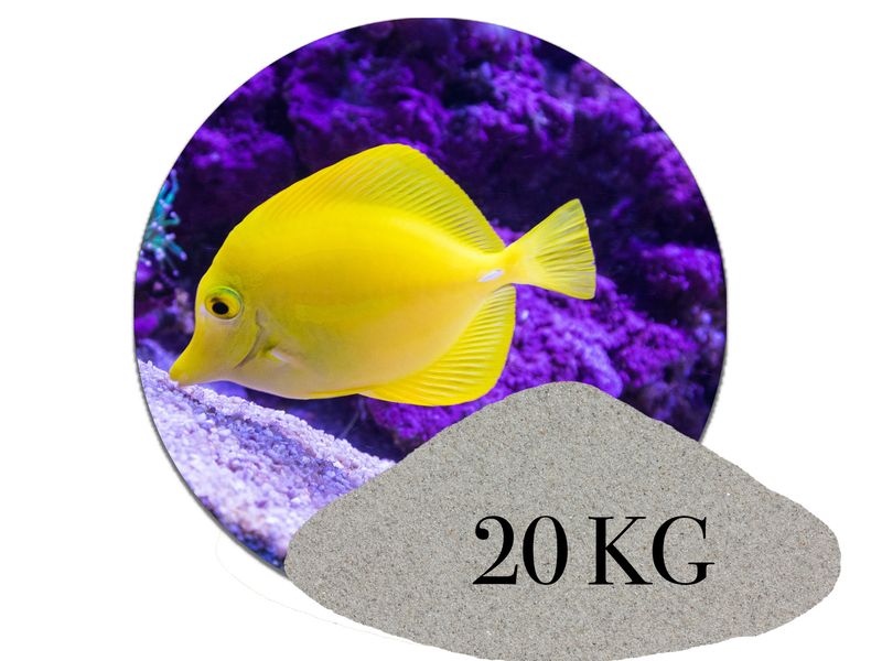 20 kg Aquariumsand Naturgrau aquariumsand aquariumkies bodengrund kaufen
