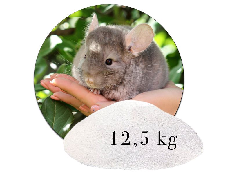 12,5 kg Naturweiß Chinchillasand Chinchillasand Hamster Rennmäuse kaufen