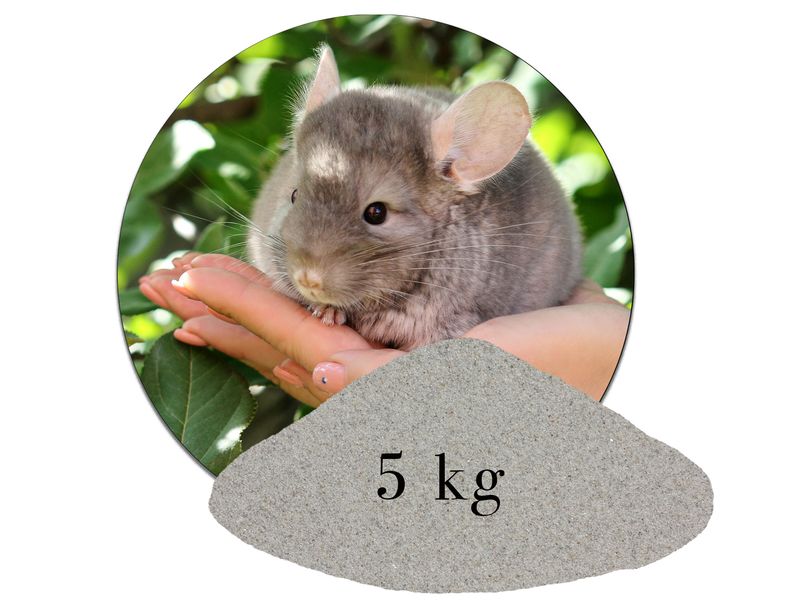 5 Kg Chinchillasand Naturgrau Chinchillasand Hamster Rennmäuse kaufen