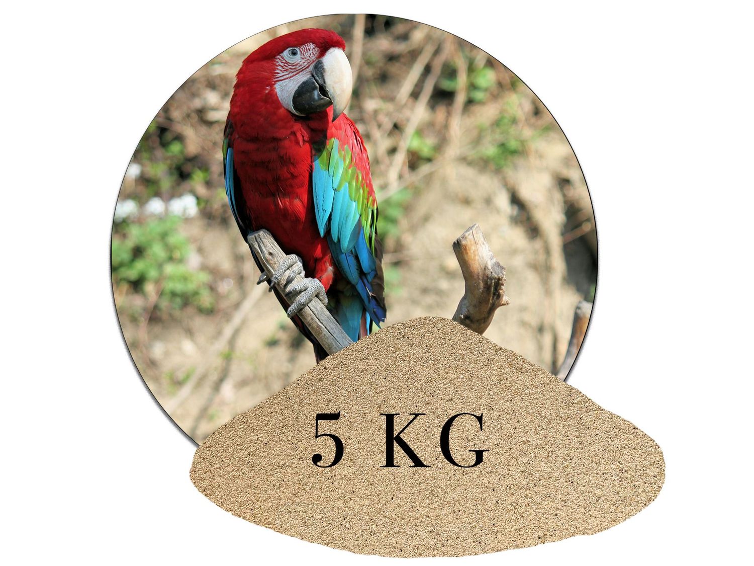 5 Kg Vogelsand Naturbeige – Produktbild