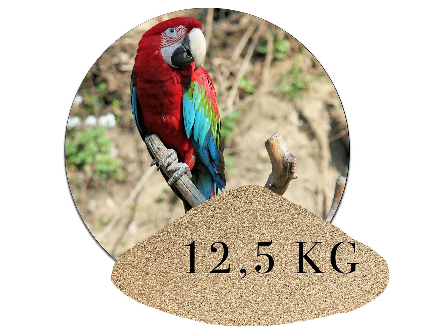 12,5 Kg Vogelsand Naturbeige – Produktbild