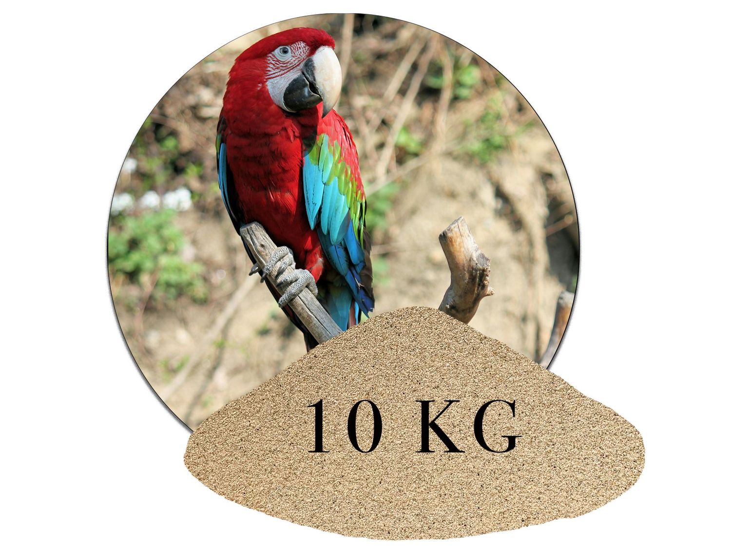 10 Kg Vogelsand Naturbeige – Produktbild
