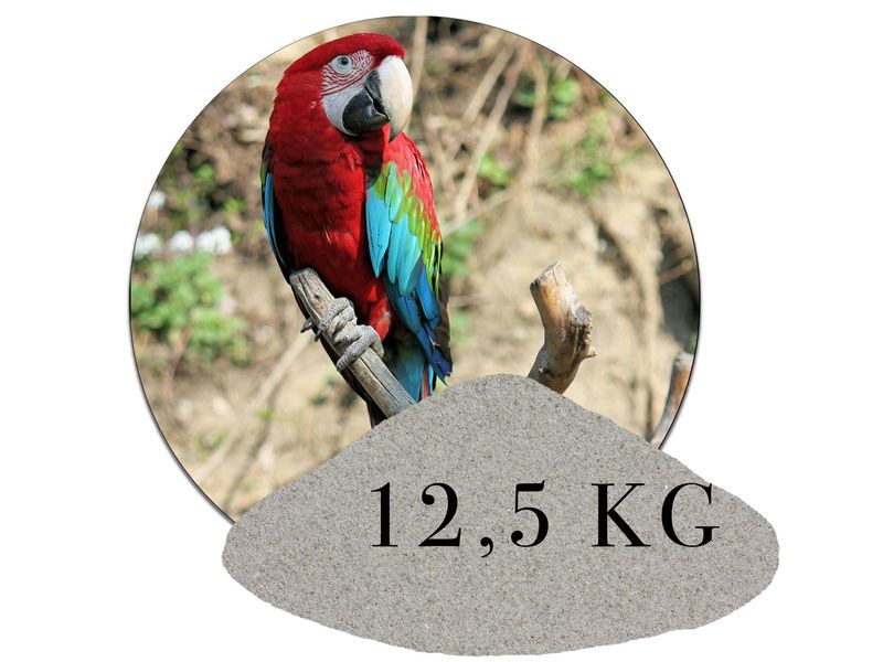 12,5 kg Vogelsand Naturgrau 12,5 kg Vogelsand Naturgrau