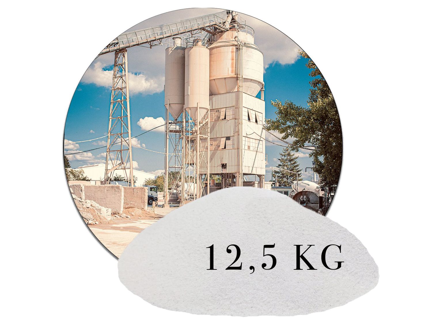 12,5 kg Naturweiß Industriesand – Produktbild