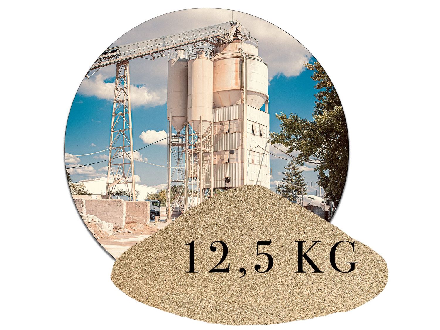 1,25 KG Industriesand Naturbeige – Produktbild