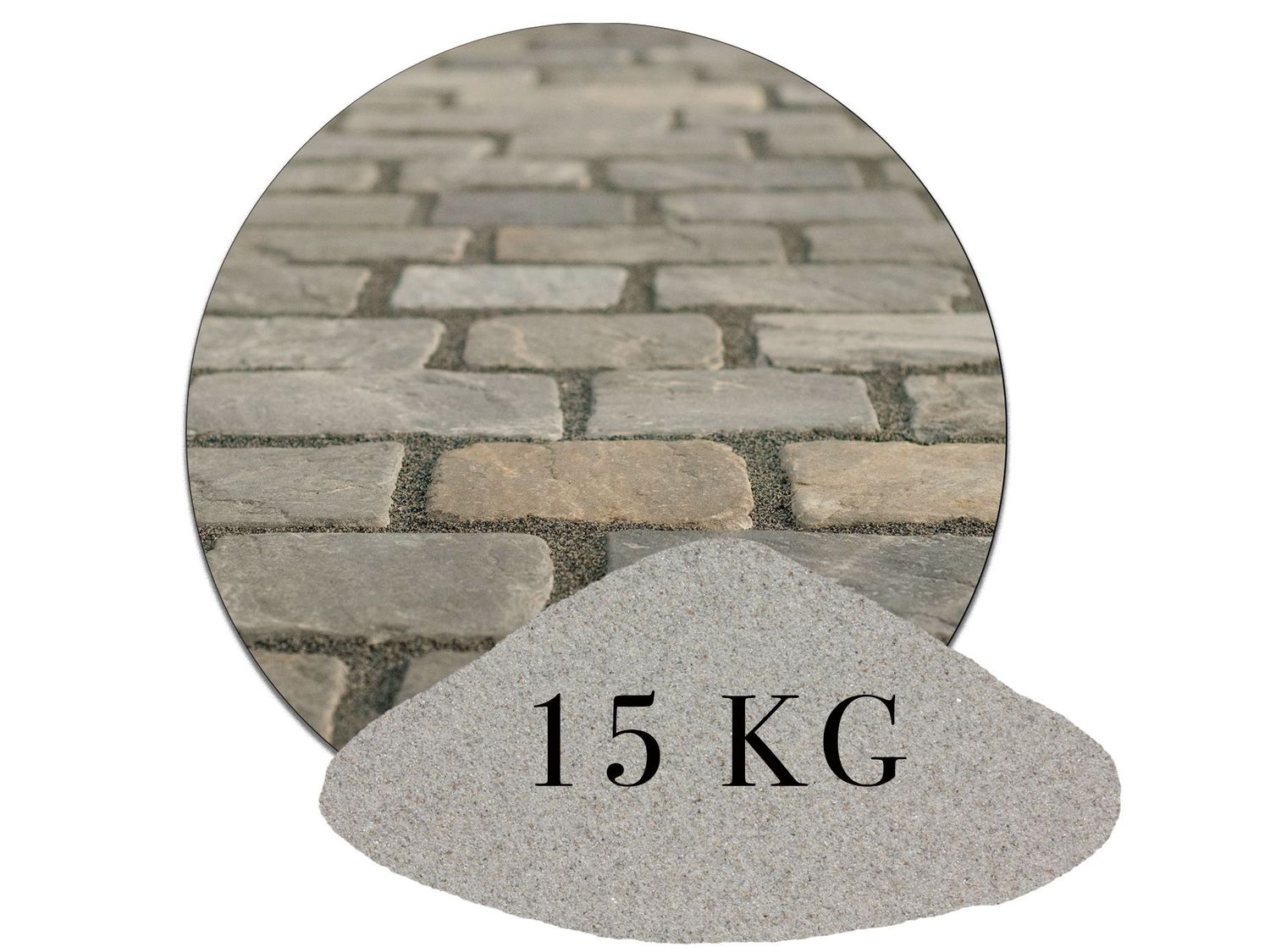 15 kg Fugensand Naturgrau