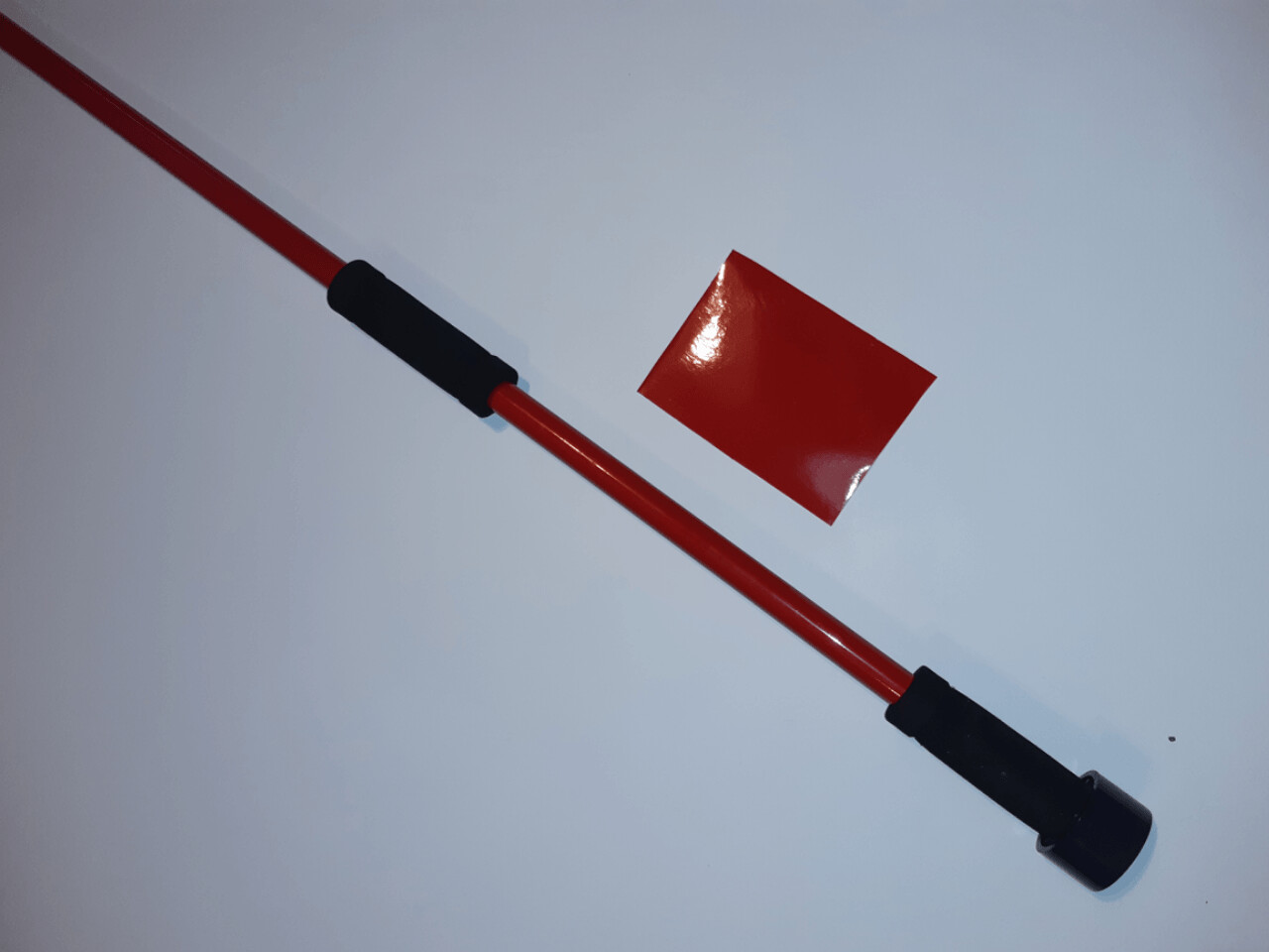 Blasrohr ca. 1,20 m mit 16 mm Innendurchmesser -   "Rote  Designfolie"