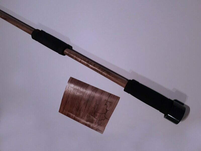 Blasrohr ca. 1,60 m mit 16 mm Innendurchmesser -   "Holz  Designfolie"