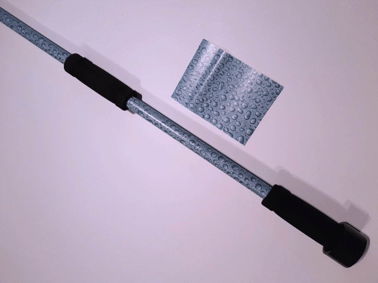 Blasrohr ca. 1,60 m mit 16 mm Innendurchmesser - "Wassertropfen Designfolie"