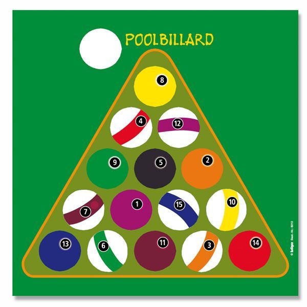Spassauflage "Poolbillard"