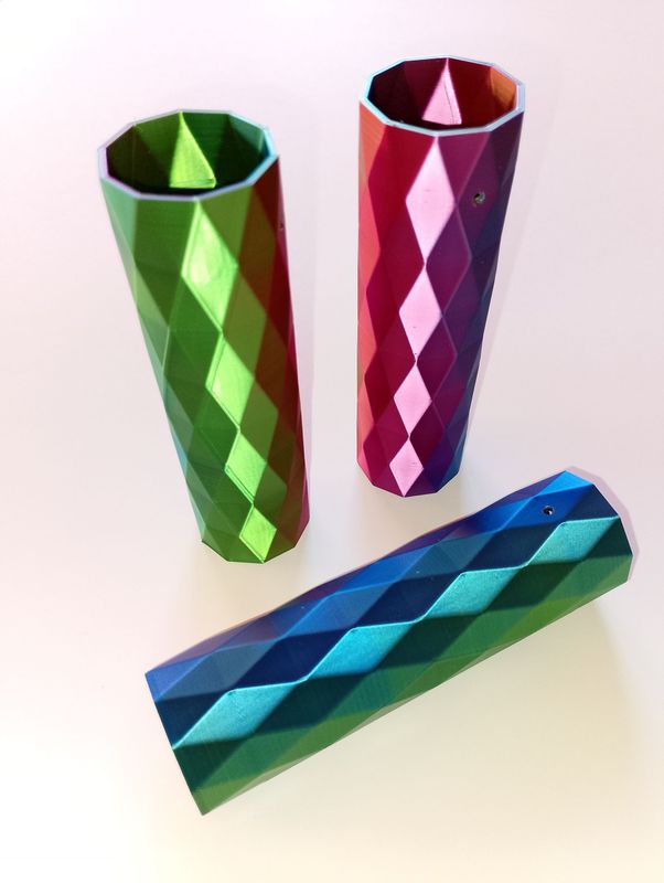 Pfeilköcher Diamond Shape Optik - GRÜN/ROT/BLAU - MITTEL