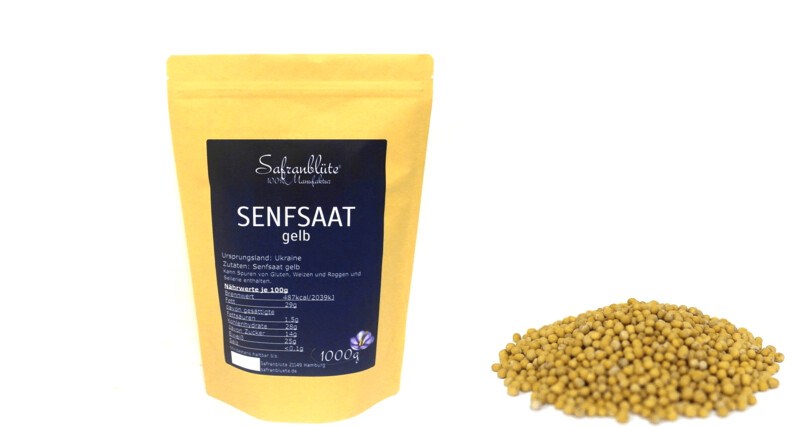 Senfsaat gelb 1000g Senfsaat gelb 1000g