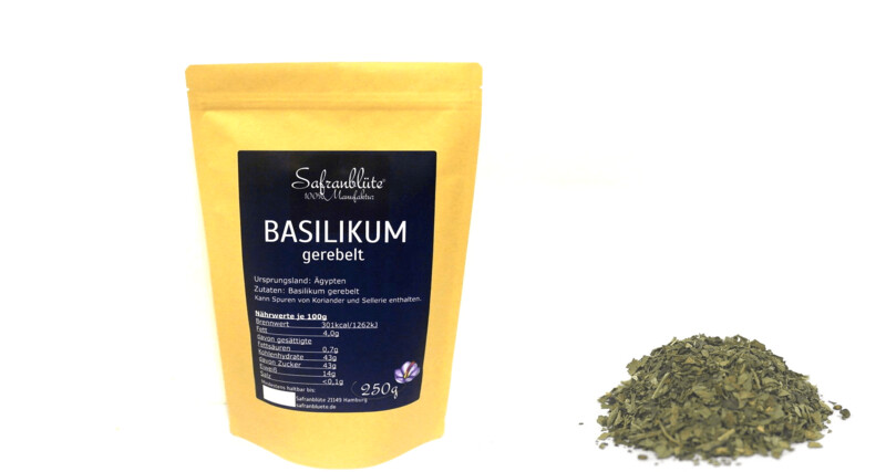 Basilikum gerebelt 250g Basilikum gerebelt 250g