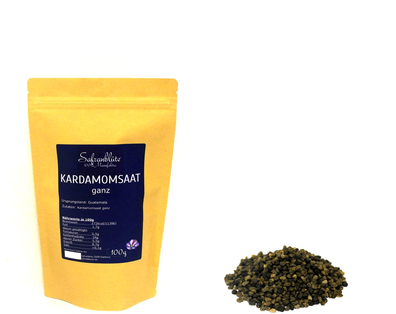 Kardamomsaat ganz 100g