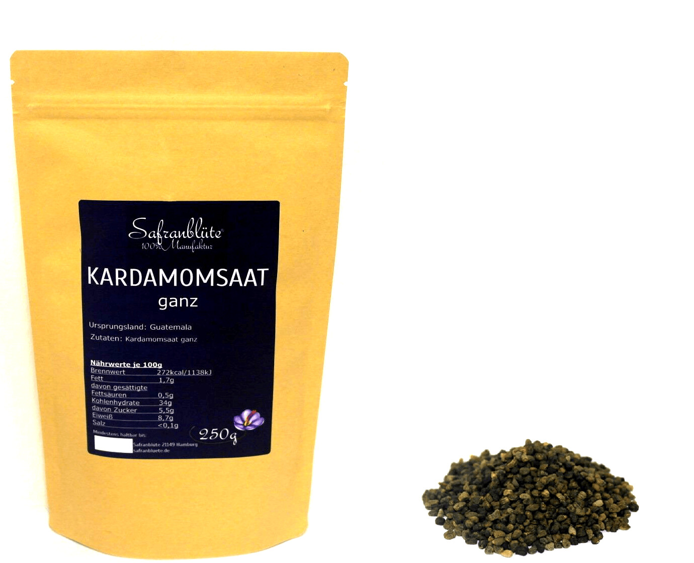 Kardamomsaat ganz 250g