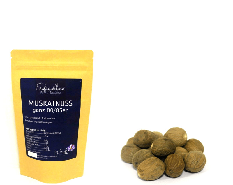 Muskatnüsse 11 Stück 80/85 Muskatnüsse 11 Stück 80/85