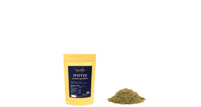 Pfeffer schwarz gemahlen 100g Pfeffer schwarz gemahlen 100g