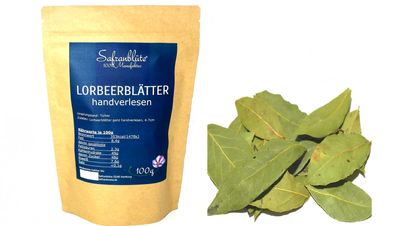 Lorbeerblätter handverlesen ganz 50g