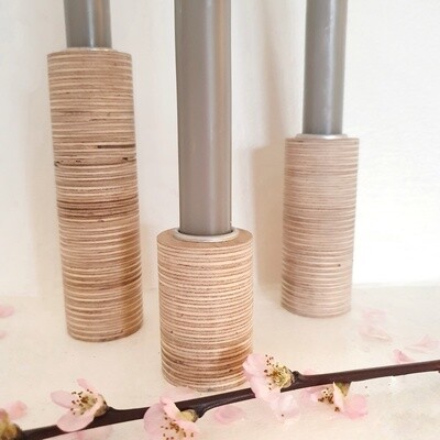 Plywood Layers Candle holders