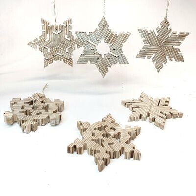 Value Pack 6 Snowflake Ornaments