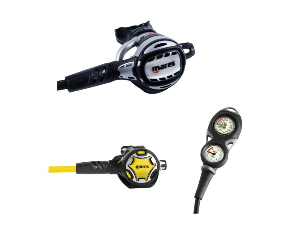 Regulator Atlas ADJ TBP 62X + Octopus Adj + Mission 2 Us + Lpi Hose