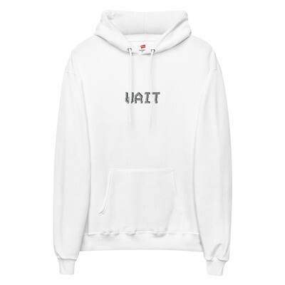 wait embroidered hoodie 
