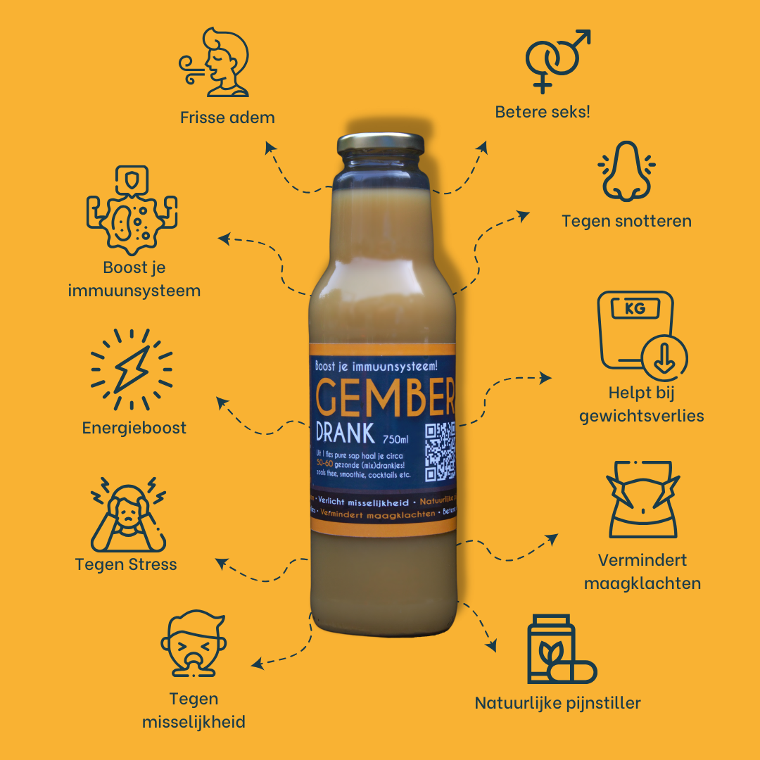 750ML (40-50 Shots) - Pure Gemberdrank