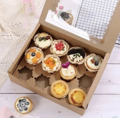 10 Pieces Kraft 12cavity Cupcake Boxes