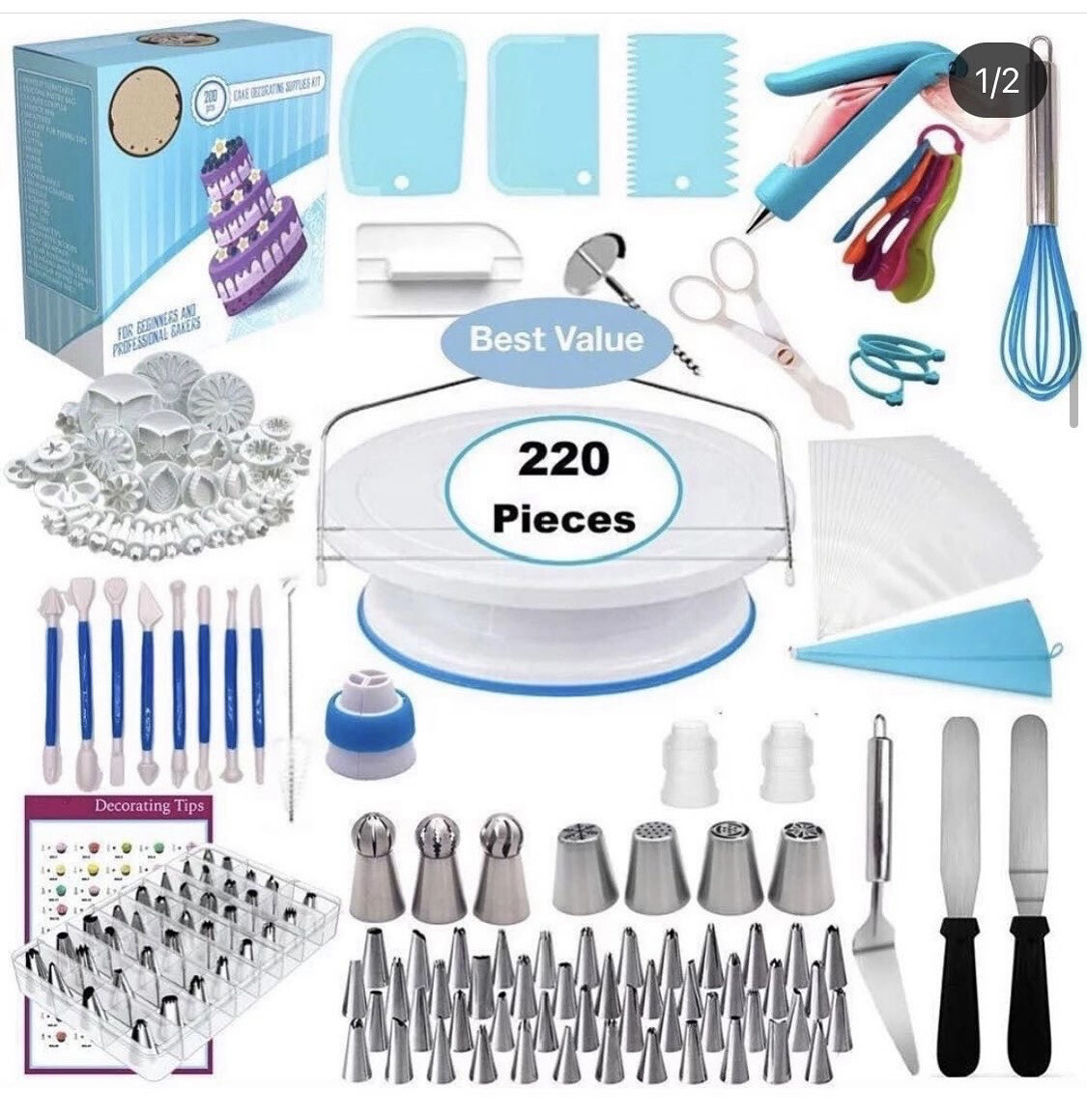 Baking Tools Set 220 Pieces 