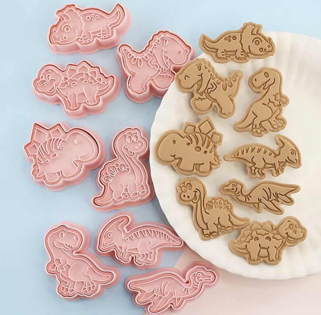 Dinosaur Cutter Set And Stamp