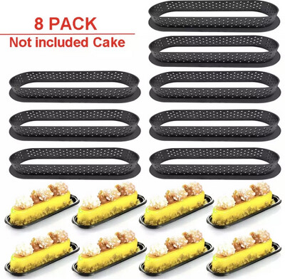 8 Pieces Oval Tart Rings