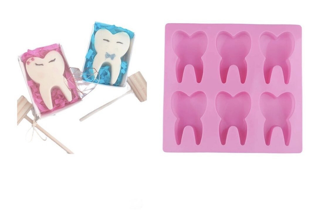 6cavity Tooth Silicone Mold
