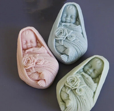 3D Sleeping Baby Silicone Mold