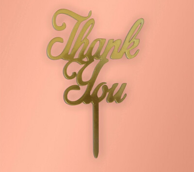 Thank You Cake Topper