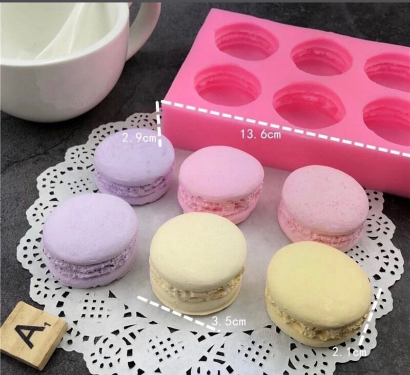 Macaron 6 Cavity Silicone Mold