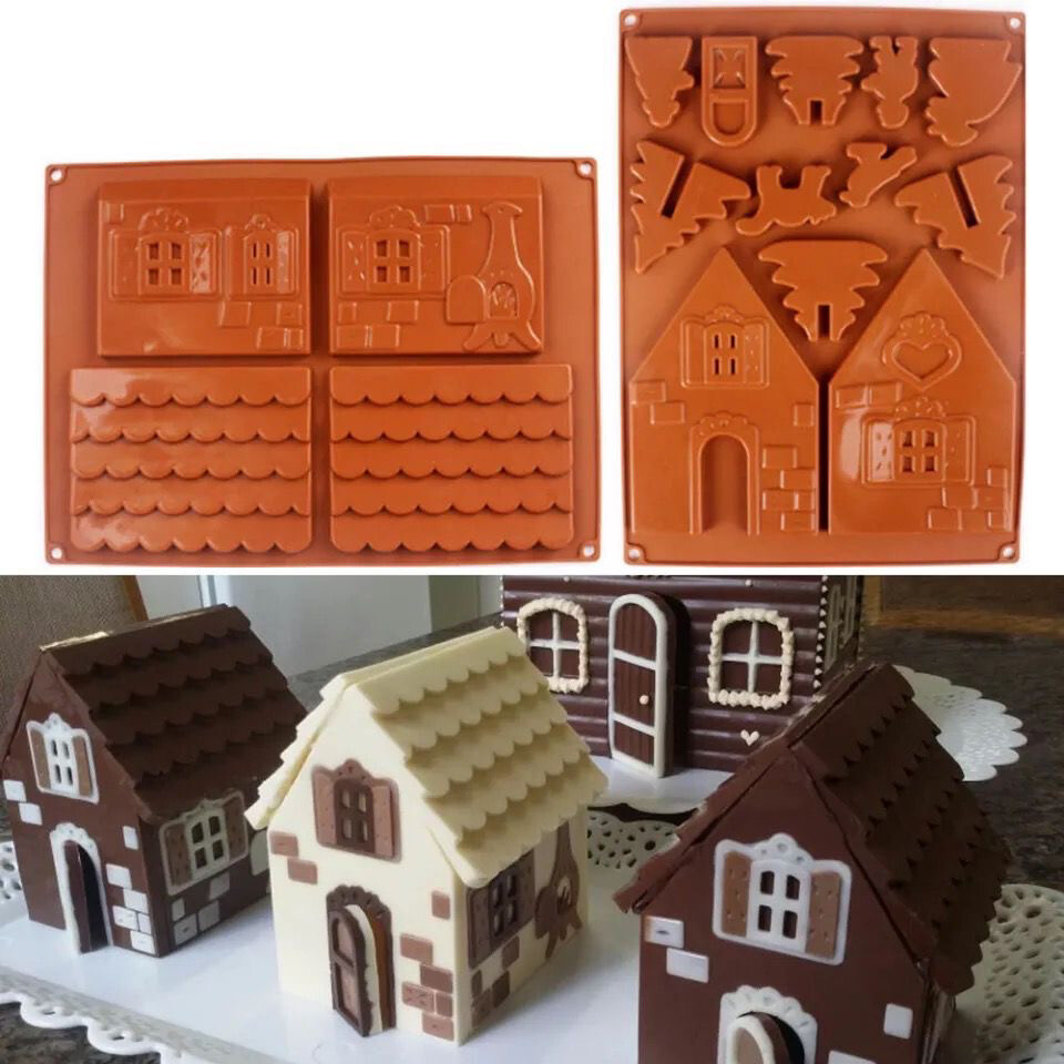 3d Gingerbread House, Christmas Mold