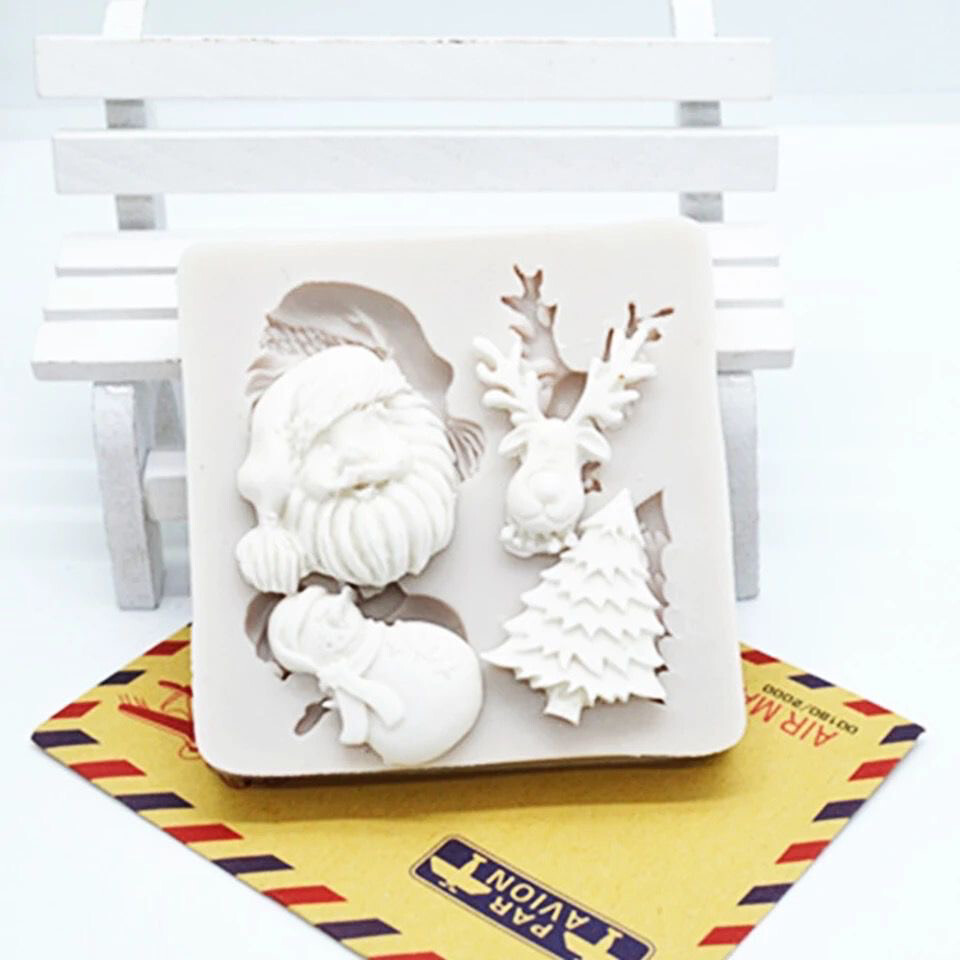 Christmas Mold, Santa,tree, Snowman