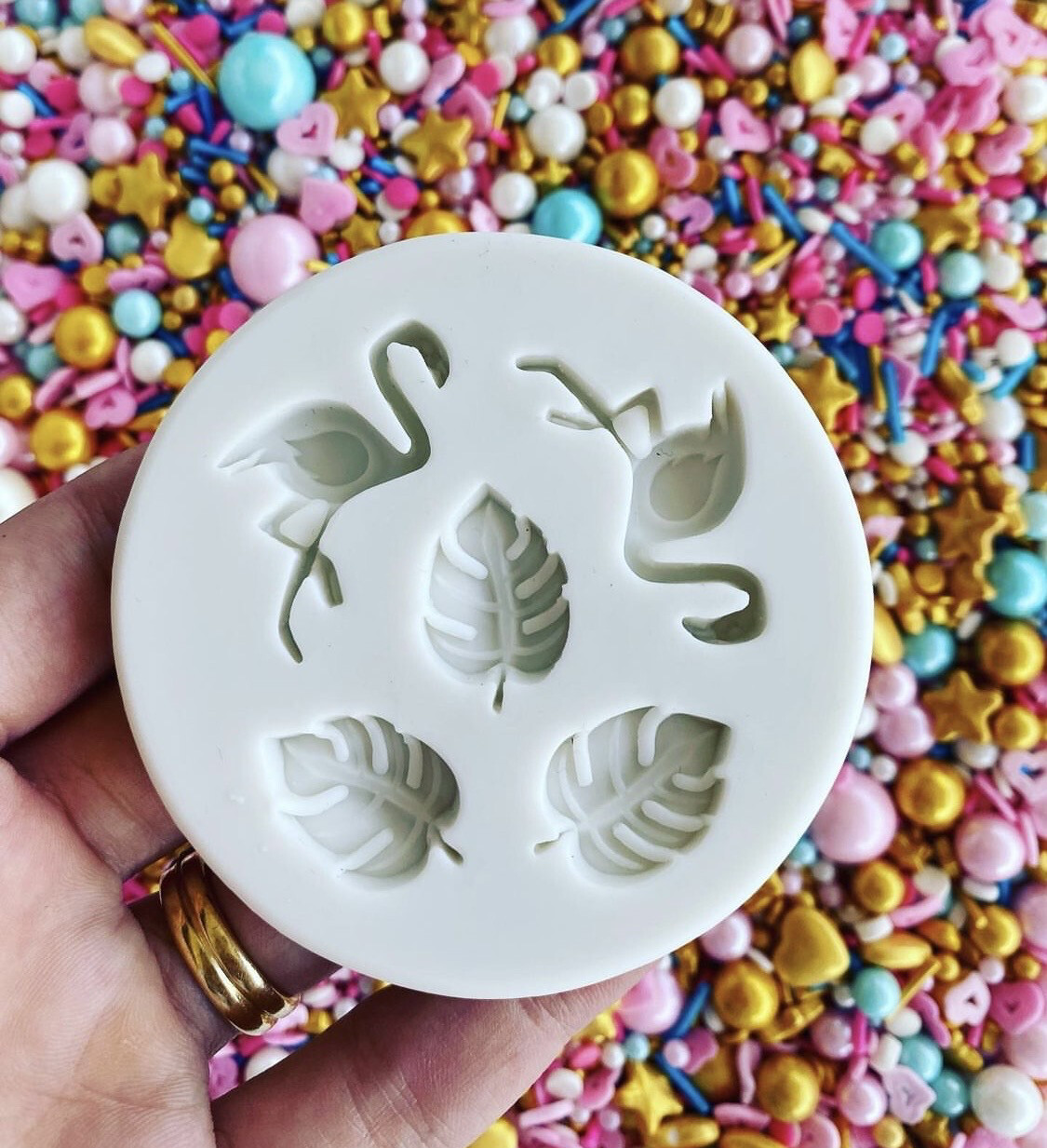 Flamingo Leaf Silicone Mold