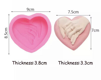 Heart Shape Attached Hands Mold